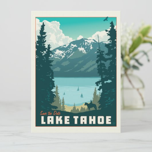 Lake Tahoe | SAVE THE DATE - FOTO (Stehend Vorderseite)