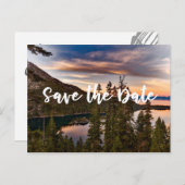 Lake Tahoe - Save the Date Postkarte (Vorne/Hinten)