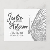 Lake Tahoe - Save the Date Postkarte (Rückseite)