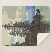 Lake Tahoe Sherpa Blanket Sherpadecke (Vorderseite (Horizontal))