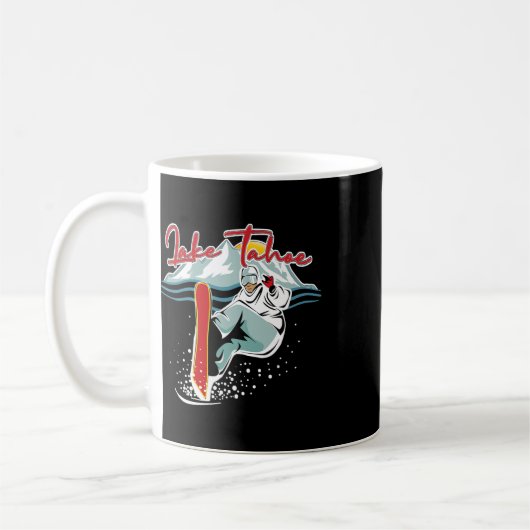 Lake Tahoe Sierra Nevada California Snowboarding S Kaffeetasse (Links)