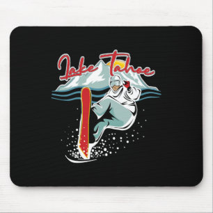 Lake Tahoe Sierra Nevada California Snowboarding S Mousepad