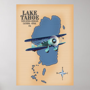 Lake Tahoe Sierra Nevada Kalifornien Nevada USA Ka Poster