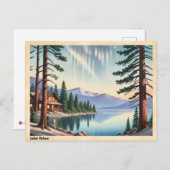 Lake Tahoe Sierra Nevada Vintag Postkarte (Vorne/Hinten)