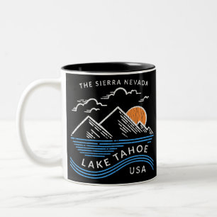 Lake Tahoe Sierra Nevada Zweifarbige Tasse