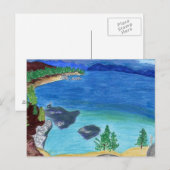 Lake Tahoe Sketch Postkarte (Vorne/Hinten)
