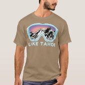 Lake Tahoe Ski Design Lake Tahoe Skifahren Schnee T-Shirt (Vorderseite)