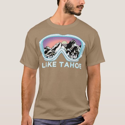 Lake Tahoe Ski Design Lake Tahoe Skifahren Schnee T-Shirt (Vorderseite)