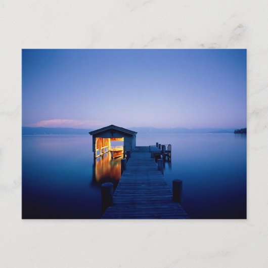 Lake Tahoe Sunset Postcard Postkarte (Vorderseite)