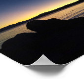 Lake Tahoe Sunset Poster (Ecke)