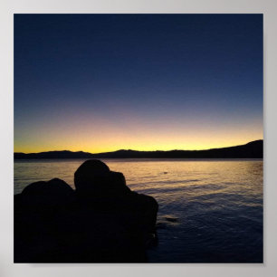 Lake Tahoe Sunset Poster