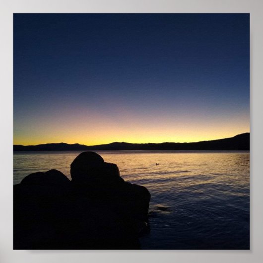 Lake Tahoe Sunset Poster (Vorne)