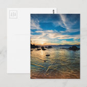 Lake Tahoe Sunset Postkarte (Vorne/Hinten)