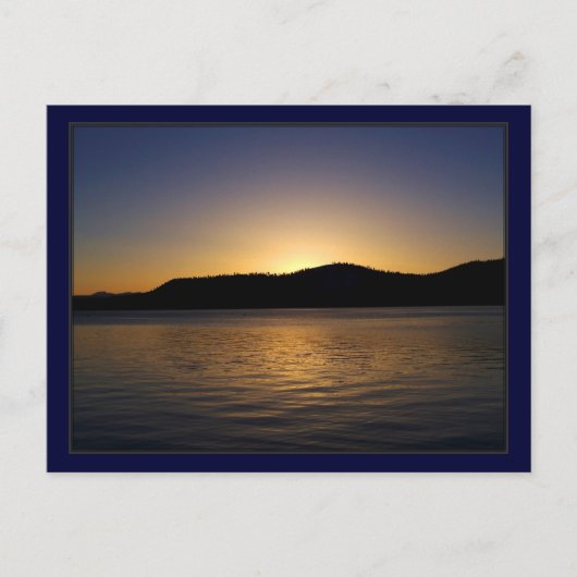 Lake Tahoe Sunset Postkarte (Vorderseite)