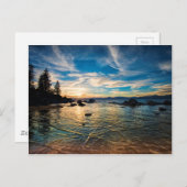 Lake Tahoe Sunset Postkarte (Vorne/Hinten)