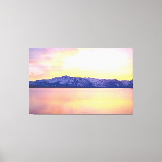 Lake Tahoe Sunset Wall Art, 60x38 Grosse Leinwand (Vorderseite)