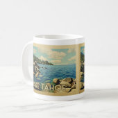 Lake Tahoe Tasse Vintage Travel (Vorderseite Links)