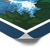 Lake Tahoe Travel Poster (Ecke)