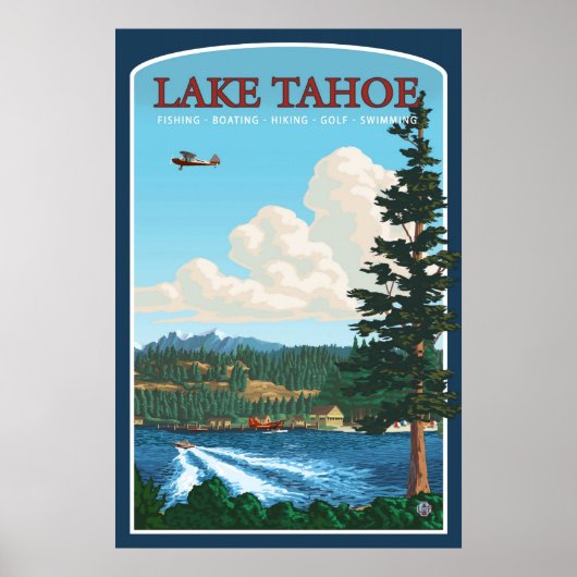 Lake Tahoe Travel Poster (Vorne)
