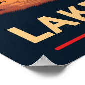 Lake Tahoe Travel Poster (Ecke)