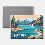 Lake Tahoe USA Magnet (Vorderseite/Rückseite)