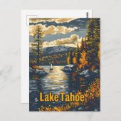 Lake Tahoe Vintag Postkarte (Vorne/Hinten)