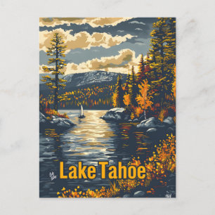 Lake Tahoe Vintage Postkarte