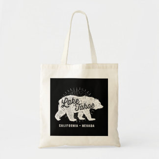 Lake Tahoe Vintage Retro Bär Kalifornien Nevada  Tragetasche