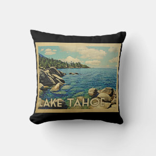 Lake Tahoe Vintage Travel Kissen