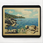 Lake Tahoe Vintage Travel Mousepad (Vorne)