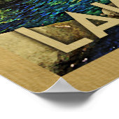 Lake Tahoe Vintage Travel Poster (Ecke)