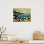 Lake Tahoe Vintage Travel Poster (Küche)