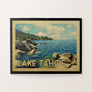 Lake Tahoe Vintage Travel Puzzle