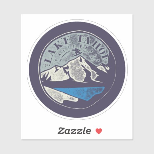 Lake Tahoe Vinyl Sticker (Blatt)