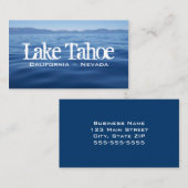 Lake Tahoe Visitenkarte (Vorne/Hinten)
