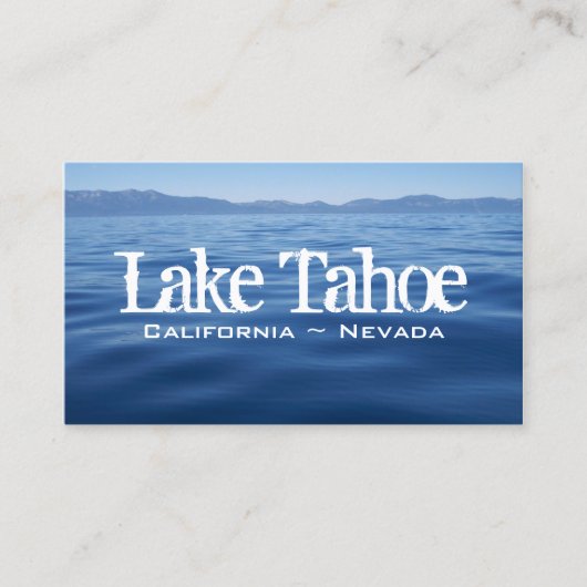 Lake Tahoe Visitenkarte (Vorderseite)