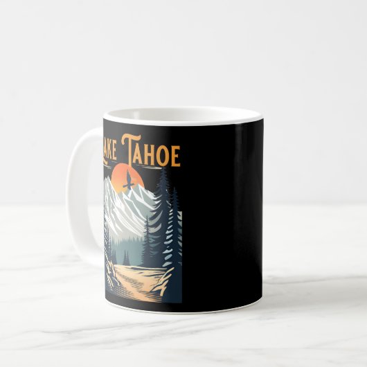 Lake Tahoe Wandern Kaffeetasse (Vorderseite Links)