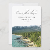 Lake Tahoe Wedding Incline Village Save the Date Einladung (Vorderseite)