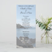 Lake Tahoe Wedding Program Programm (Stehend Vorderseite)
