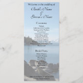 Lake Tahoe Wedding Program Programm (Vorderseite)