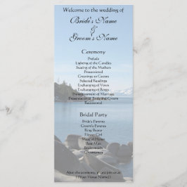Lake Tahoe Wedding Program Programm