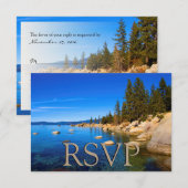 Lake Tahoe Wedding RSVP Karte (Vorne/Hinten)