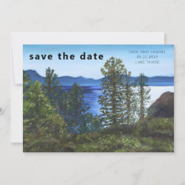 Lake Tahoe Wedding Save the Date Einladung