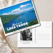 Lake Tahoe Wedding Save the Date Postcard Postkarte