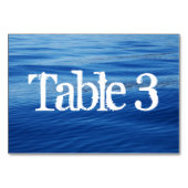 Lake Tahoe Wedding Tischnummer (Vorderseite)