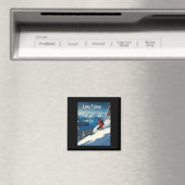 Lake Tahoe Winter Skiing Adventure  Magnet (In Situ (Geschirrspüler))