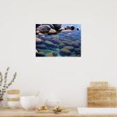 Lake Tahoe Winter Stillwasser 2 Poster (Küche)