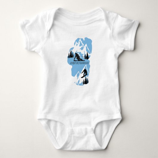 Lake Tahoe: Winterabenteuerspielplatz Baby Strampler (Vorderseite)