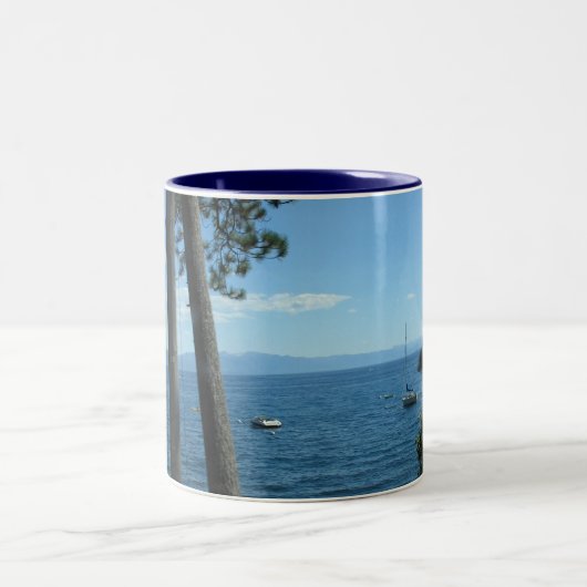 Lake Tahoe Zweifarbige Tasse (Mittel)