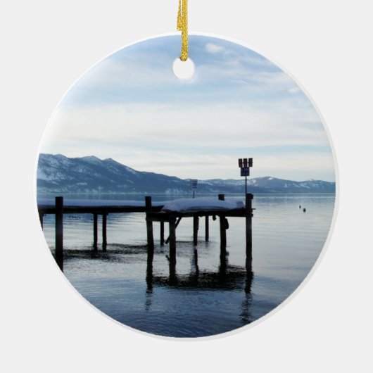 Lake- Tahoedock Keramikornament (Hinten)